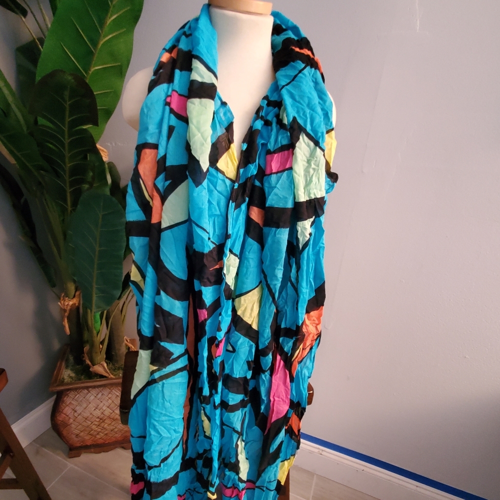Multicolored large size scarf